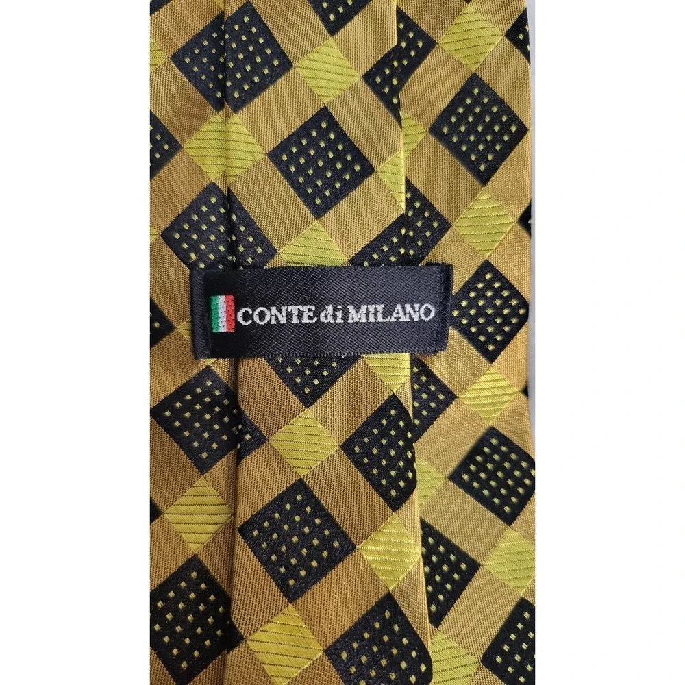 City of London Nordstrom Mens Silk Blend Geometric Pattern Neck Tie